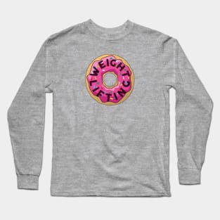 Weight Lifting Donut Long Sleeve T-Shirt